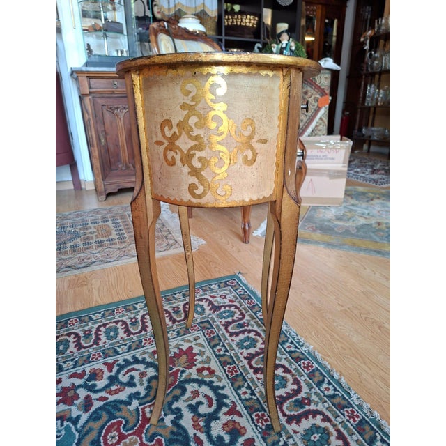Lacquered and Gilded Oval Coffee Table, 1960s For Sale - Image 16 of 18