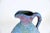 Mid-Century Modern 1950's Mottled Blue and Purple Incised Italian Pottery Pitcher For Sale - Image 3 of 9