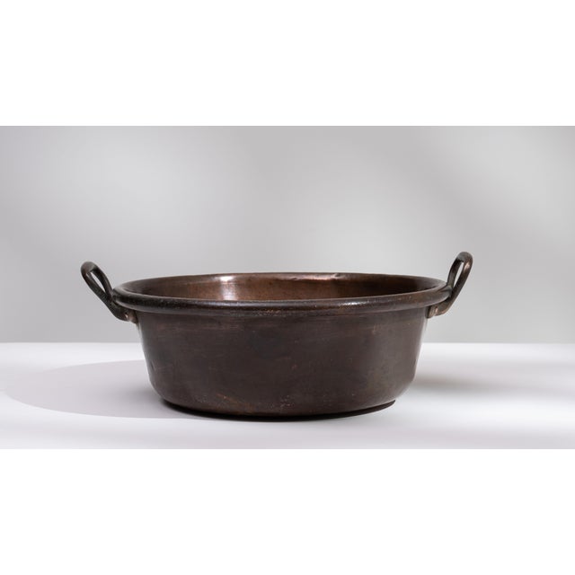 Metal 19th Century Belgium Chocolate Copper Serving Piece For Sale - Image 7 of 15
