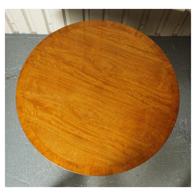 Brown Circular Burr Walnut Dining Table from Beresford & Hicks London For Sale - Image 8 of 11