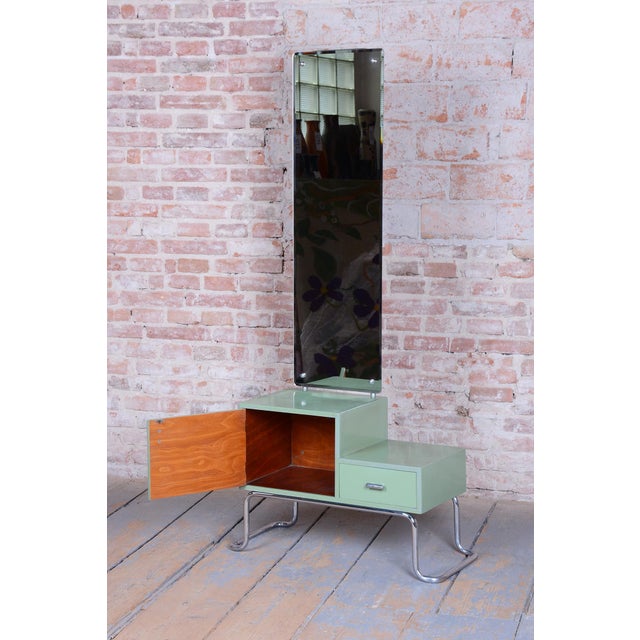 Art Deco Chrome and Steel Dressing Mirror from R. Slezak, Czech, 1930s For Sale - Image 13 of 14