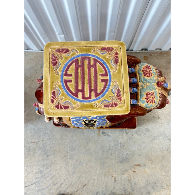 Mid 20th Century Vintage Elephant Garden Stools-a Pair For Sale - Image 5 of 10
