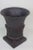 Vintage 1950s Large Black Greco-Roman Style Terra Cotta Classic Urn For Sale - Image 4 of 5