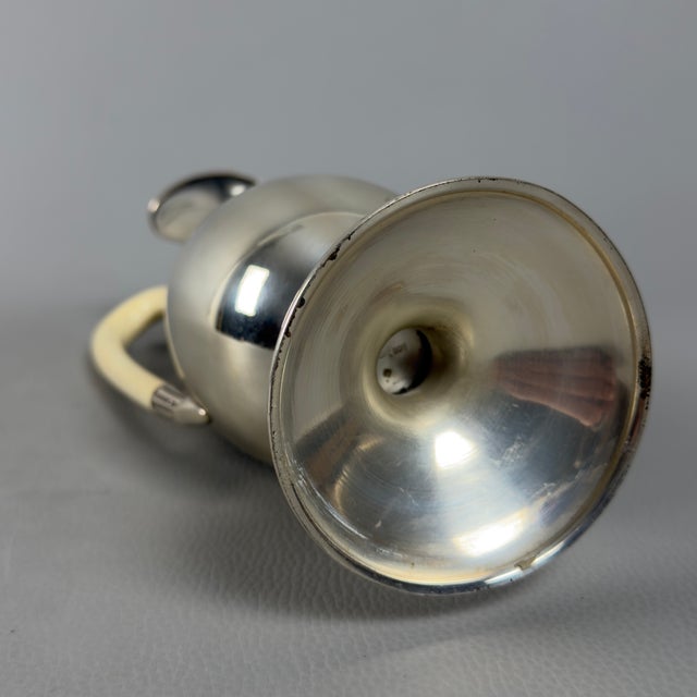 Metal Modernist 800 Silver Pourer Jug, 1960s For Sale - Image 7 of 11