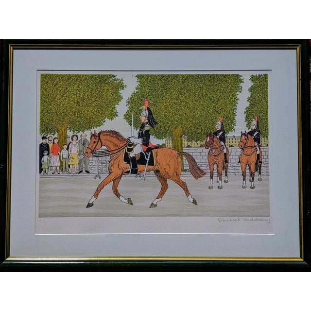 Vincent Haddelsey, Parade, Original Hand-Signed Lithograph, Framed For Sale - Image 6 of 6