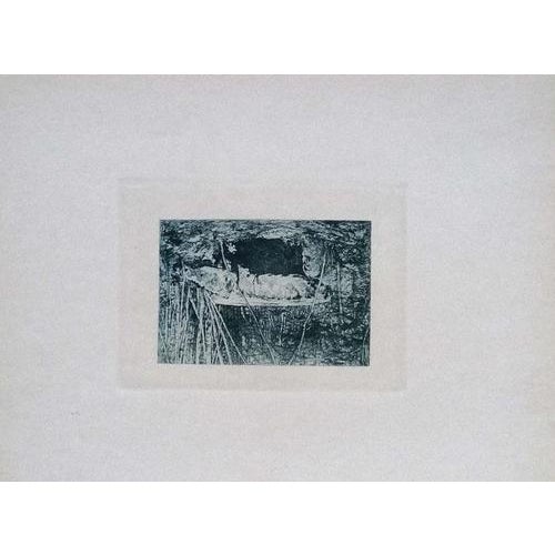 Fontainebleau Forest is an original Modern artwork realized by Luca Beltrami (1854 - 1933) in 1877. Original B/W Etching...