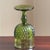 1960s Avocado Green Pressed Glass Goblets — Set of 4 For Sale - Image 12 of 13