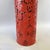 Chinoiserie Large Carved Red Cinnabar-Style Lacquer Floor Vase or Umbrella Stand, Beijing Factory For Sale - Image 3 of 17