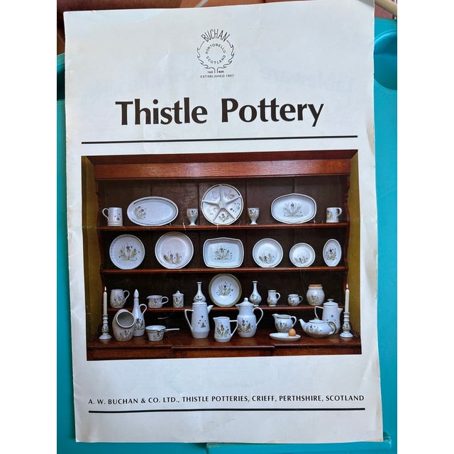 Vintage Thistle Pottery a.w. Buchan & Co 2-Pint Oval Casserole For Sale - Image 10 of 12
