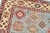 Kazak Rug 8'5'' X 9'7'' Blue Wool Tribal Hand-Knotted Oriental Carpet For Sale In Philadelphia - Image 6 of 12