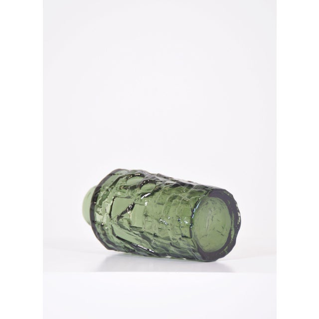 Brutalist Swedish Rustik Vase attributed to Göte Augustsson for Ruda Glasbruk, 1960s For Sale - Image 3 of 6