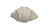 A large wall lamp with a distinctly organic shell-like shape, in the style of Serge Roche, comprising a thick plaster...