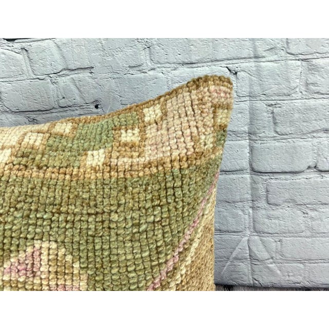 Turkish 20 x 20 Rug Pillow Celestial Dreamland Turkish Pillow Cushion Cover For Sale - Image 3 of 4