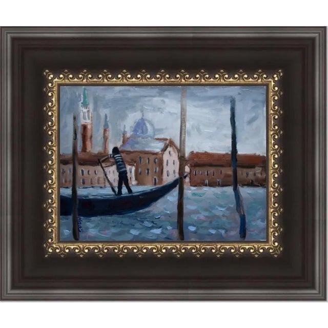 The Gondolier, Contemporary Impressionist Oil Seascape For Sale In Reno/Lake Tahoe - Image 6 of 8