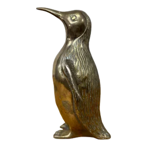 Vintage English Brass Penguin