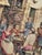 Antique French Aubusson Jacquard Tapestry Village, 1970s For Sale - Image 9 of 18