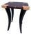 Jeffrey Greene Postmodern Side Table, Mahogany & Curly Maple, 1990 For Sale