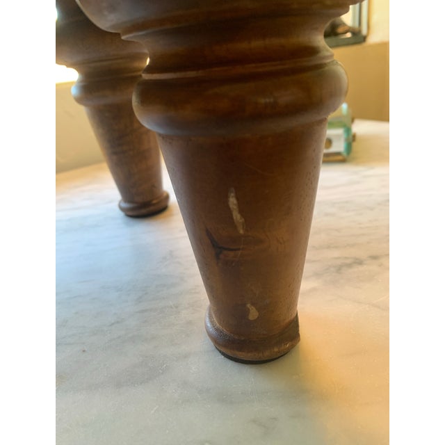 Vintage French Mini Butcher Block Charcuterie Table Top Cutting Board For Sale - Image 11 of 12