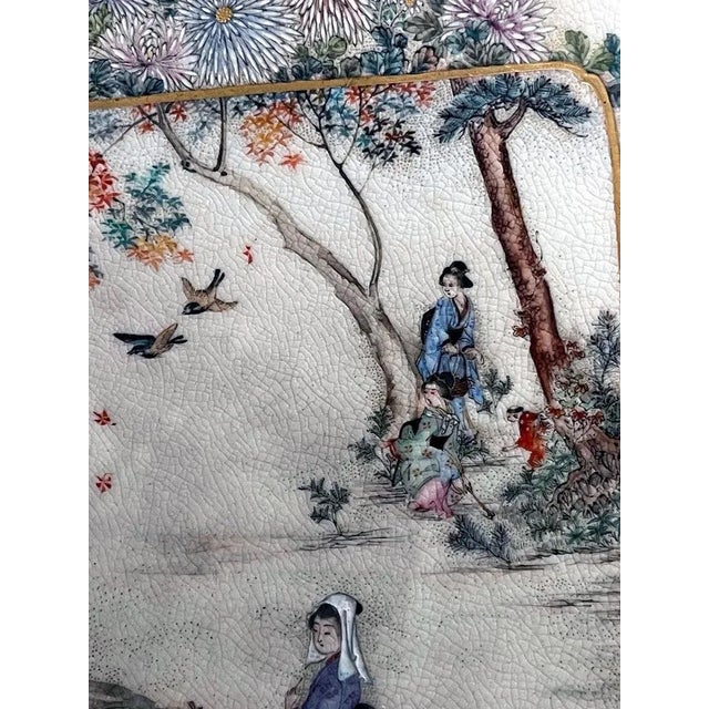 Satsuma Japanese Ceramic Dish with Fine Decoration by Kinkozan For Sale - Image 10 of 13