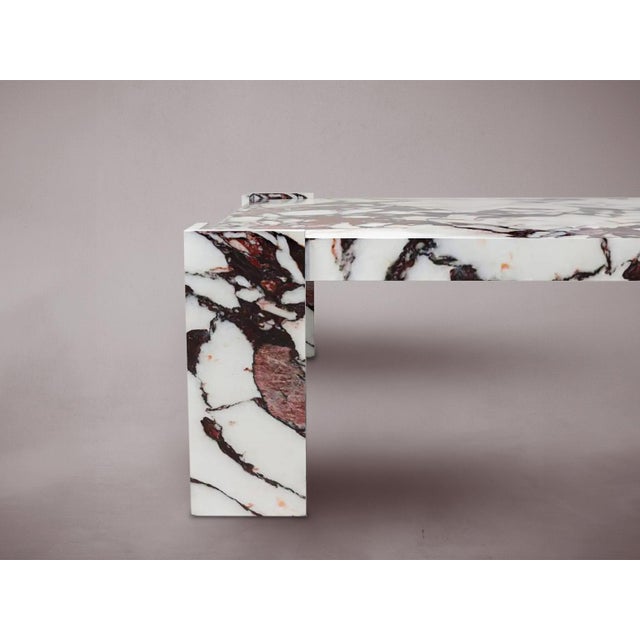 Enigma Calacatta Viola Marble Coffee Table 55" For Sale - Image 4 of 4