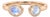 Rainbow Moonstone Two Stone Ring | 18k Gold Palted Stacking Ring | June Birthstone Ring Us 7 For Sale