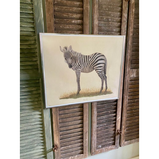 Original Imogene H. Farnsworth Lithograph "Young Zebra" Signed & Numbered For Sale - Image 15 of 15