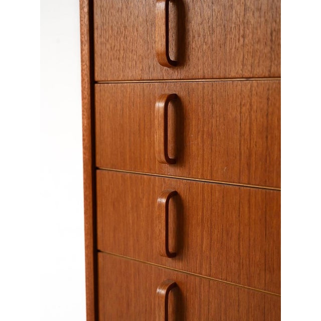 Brown Scandinavian Bookcase in Teak by Bertil Fridhagen for Bodafor, 1950s For Sale - Image 8 of 10