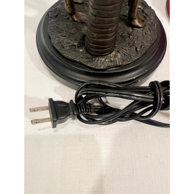 Brass Chic Vintage Maitland-Smith Style Orientalist Brass and Bronze Camel Table Lamp by Oriental Accents For Sale - Image 8 of 9