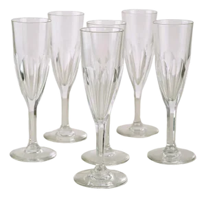 Saint Louis Crystal Flutes, Set of 6
