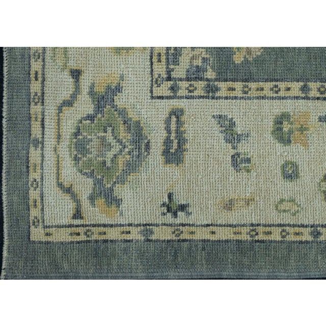 Turkish Oushak Rug 4' x 8'1" #18127 For Sale - Image 4 of 8