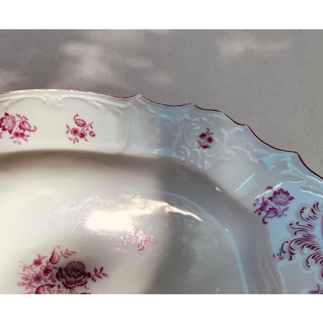 French Porcelain Depp Well Meat Platter , Circa 1820 — Rose Floral For Sale - Image 18 of 18