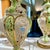 Green Vintage Capodimonte Italian Porcelain Table Lamps Mid Century 1960s Model 301 Hollywood Regency Relief Urn - a Pair For Sale - Image 8 of 11