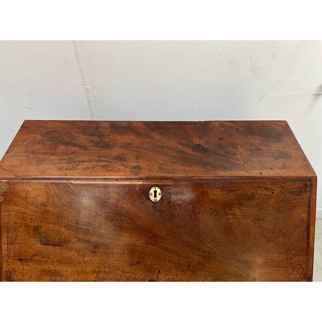 19th Century English Mahogany and Veneer Slant-Front Desk For Sale - Image 14 of 16