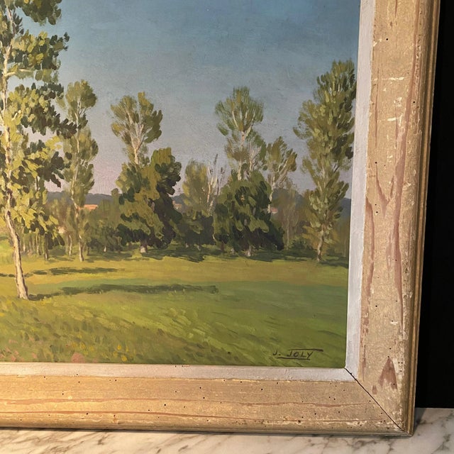 French Impressionist Oil Painting by Listed Artist J. Joly 1900-1952 ...