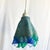 Blue Hand Made Blown Glass Pendant Lamp For Sale - Image 8 of 11