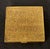 A gilt bronze poudrier box with cast poem on surface by Parisian art jeweler Line Vautrin (1913-1997) circa 1940s. The...