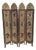 Large Oriental Polychrome Wooden Screen, 1930 For Sale