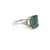 Traditional Natural Tourmaline Diamond Ring 7 14k WG 8.27 TCW Certified For Sale - Image 3 of 12