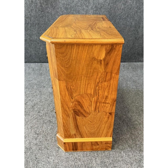 Wood 1960s 3-Drawer Elm Wood Diminutive Chest For Sale - Image 7 of 8