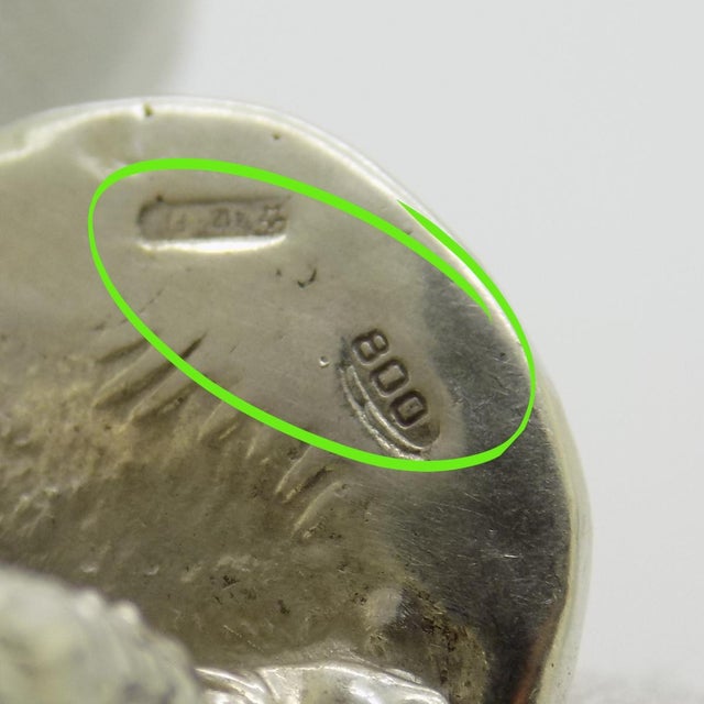 Metal Vintage Italian Handmade Genuine Silver Christmas Bagpipe Player Solid Figurine, Made in Tuscany (Florence, Italy) For Sale - Image 7 of 9