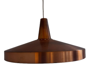 Vintage Danish Copper Pendant Lamp, 1960