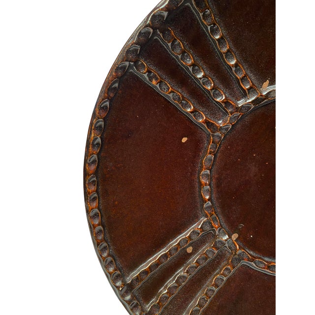 Black A Set of Earthenware Castano Plates, Made by Formations For Sale - Image 8 of 10