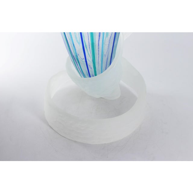 Contemporary Murano Glass Grand Two Pieces Vase by MadeForSoul For Sale - Image 3 of 7