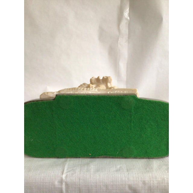 1940s Art Nouveau Style Bust Of A Young Woman On A Marble Base The sheaf of wheat represents fertility No signature found...