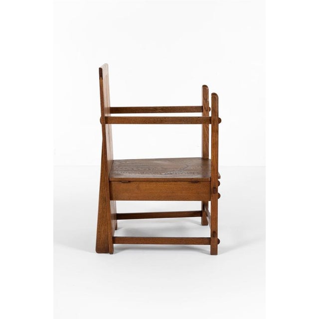 Amsterdam School Traditionalist Chair in Oak For Sale - Image 15 of 15