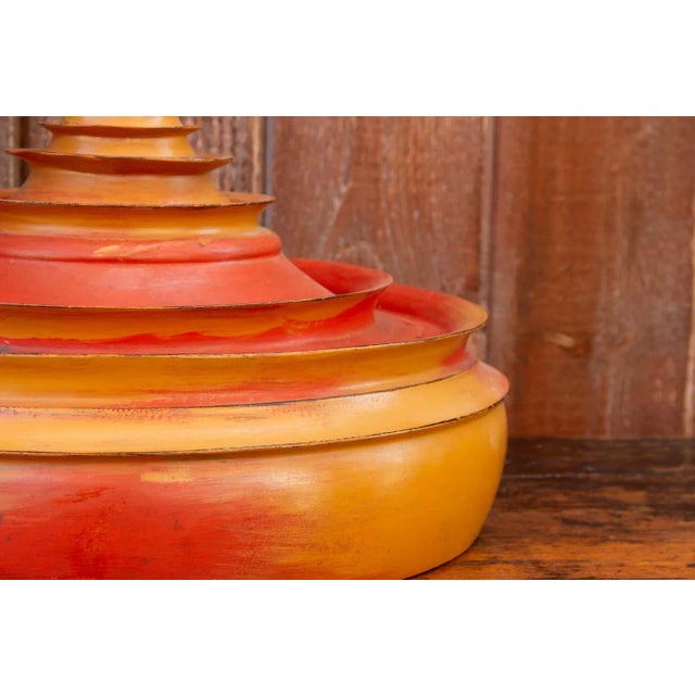 19th Century Merigold Lacquered Burmese Vessel For Sale - Image 10 of 13