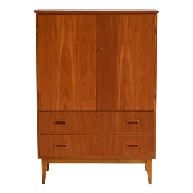 Scandinavian Teak Cabinet, 1960s For Sale