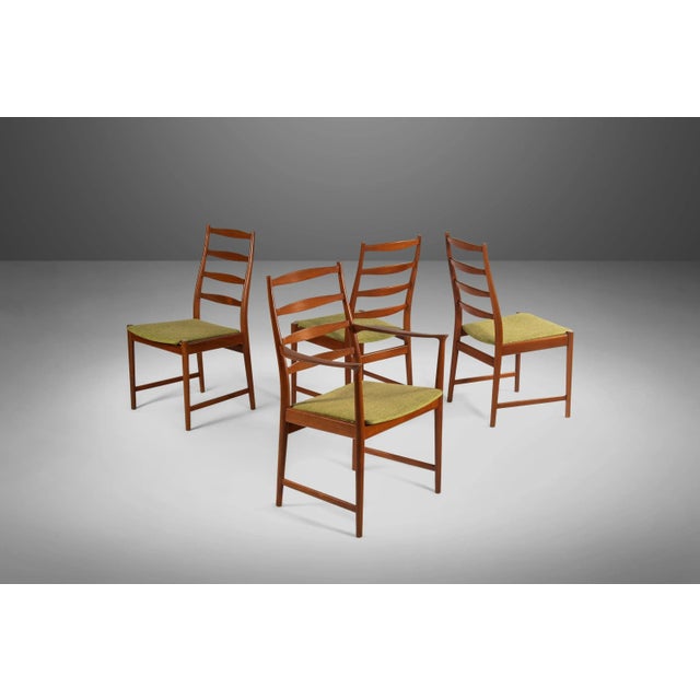 Contoured Ladder Back Dining Chairs in Teak by Torbjorn Afdal for Vamo, 1960s - Set of 4 For Sale - Image 13 of 13