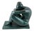 Art Deco Style Modern Sculpture, Green Patinated Bronze For Sale - Image 5 of 10