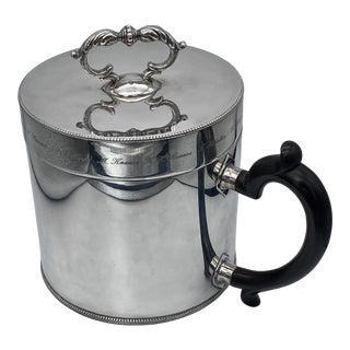 Valenti of Spain Engraved Silver-Plated Ice Bucket For Sale